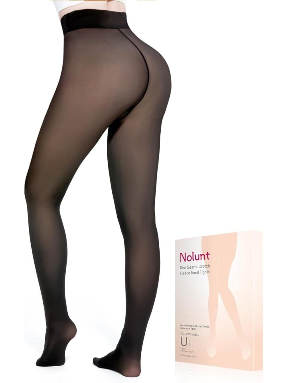 Cozy Fleece Lined Thermal Tights for Women - Sheer Winter Leggings